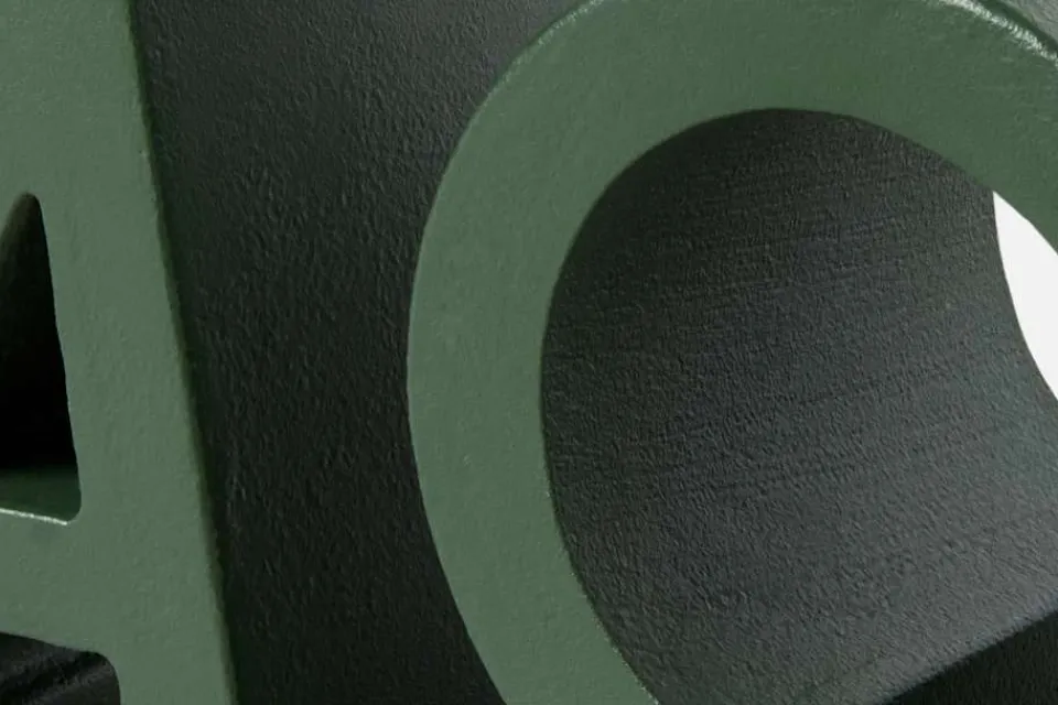 Dekorationsdetaljer*Josef Frank Bokstöd Alfa Omega Grön