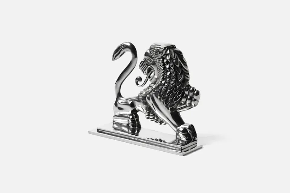 Dekorationsdetaljer|Tenndekorationer*Anna Petrus Bokstöd Lejon