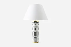 Bordslampor*Fornasetti Bordslampa Architettura, Svart Vit