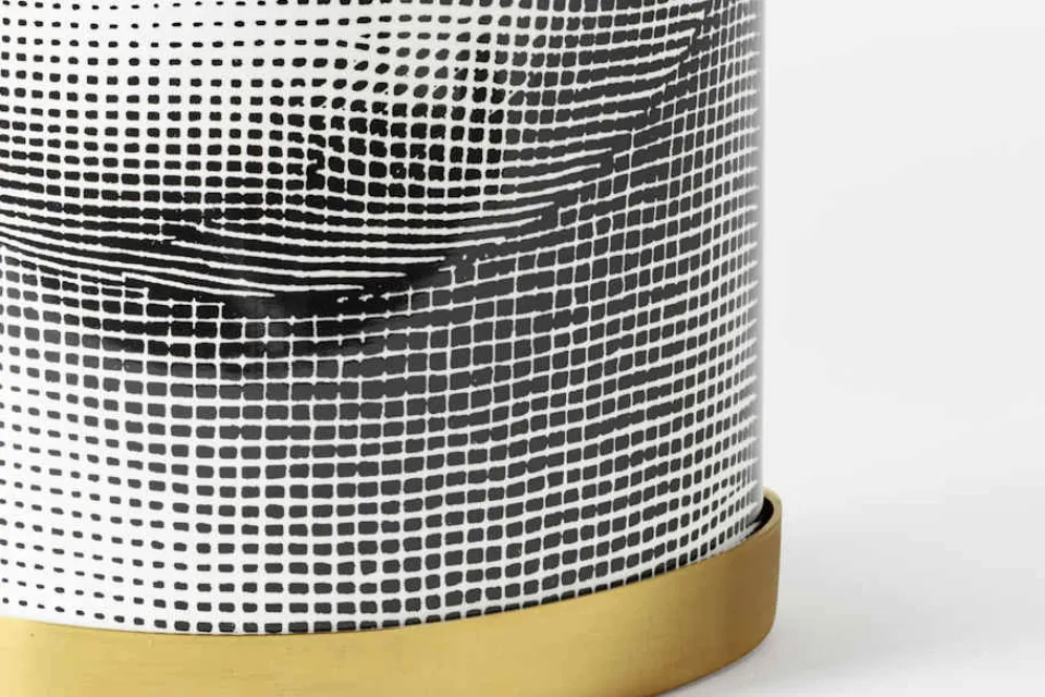 Bordslampor*Fornasetti Bordslampa Viso, Svart Vit