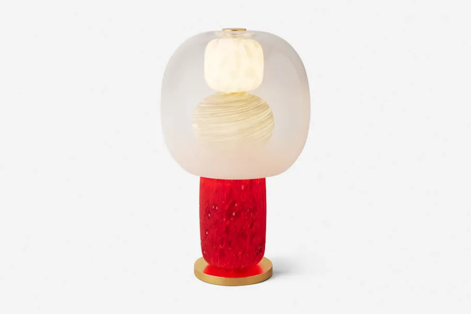 Bordslampor*Luca Nichetto Bordslampa Fusa 70 Röd