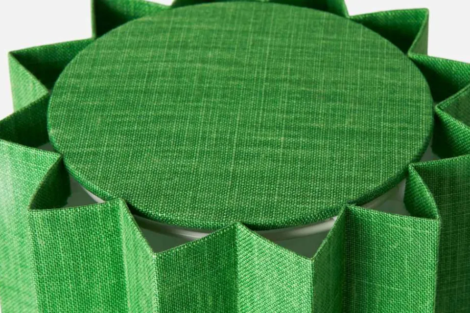 Bordslampor*Folkform Bordslampa Pleated For Frank Grön