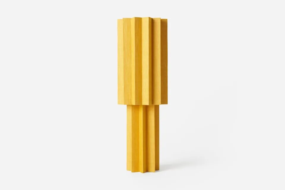 Bordslampor*Folkform Bordslampa Pleated For Frank Gul