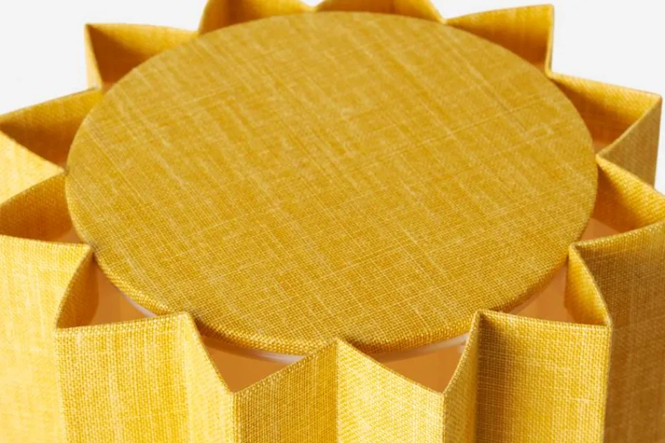 Bordslampor*Folkform Bordslampa Pleated For Frank Gul