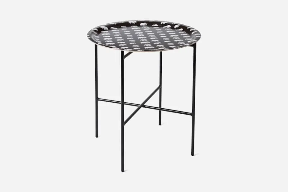 Brickor|Soffbord & Sidobord*Svenskt Tenn Brickstativ Stål Svart