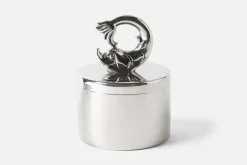 Dekorationsdetaljer|Tenndekorationer*Svenskt Tenn Burk Delfin