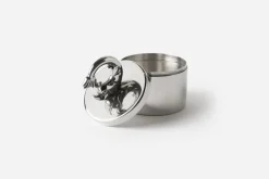 Dekorationsdetaljer|Tenndekorationer*Svenskt Tenn Burk Delfin