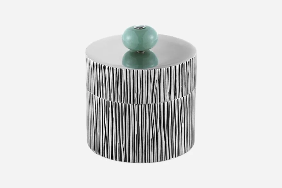 Dekorationsdetaljer|Tenndekorationer*Jakob Solgren Nordenskiöld Burk Gren Liten