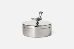 Dekorationsdetaljer|Tenndekorationer*Svenskt Tenn Burk med Fågel