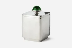 Dekorationsdetaljer|Tenndekorationer*Svenskt Tenn Burk med Glasknopp