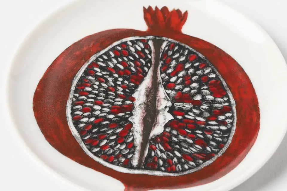 Underlägg & Tabletter|Dukningsdetaljer*Fornasetti Coaster Granatäpple, Multi