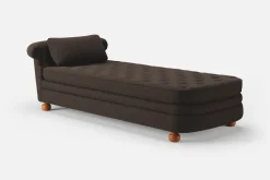 Soffor & Schäslonger*Josef Frank Couch 775 Möbellin, Mörkbrun