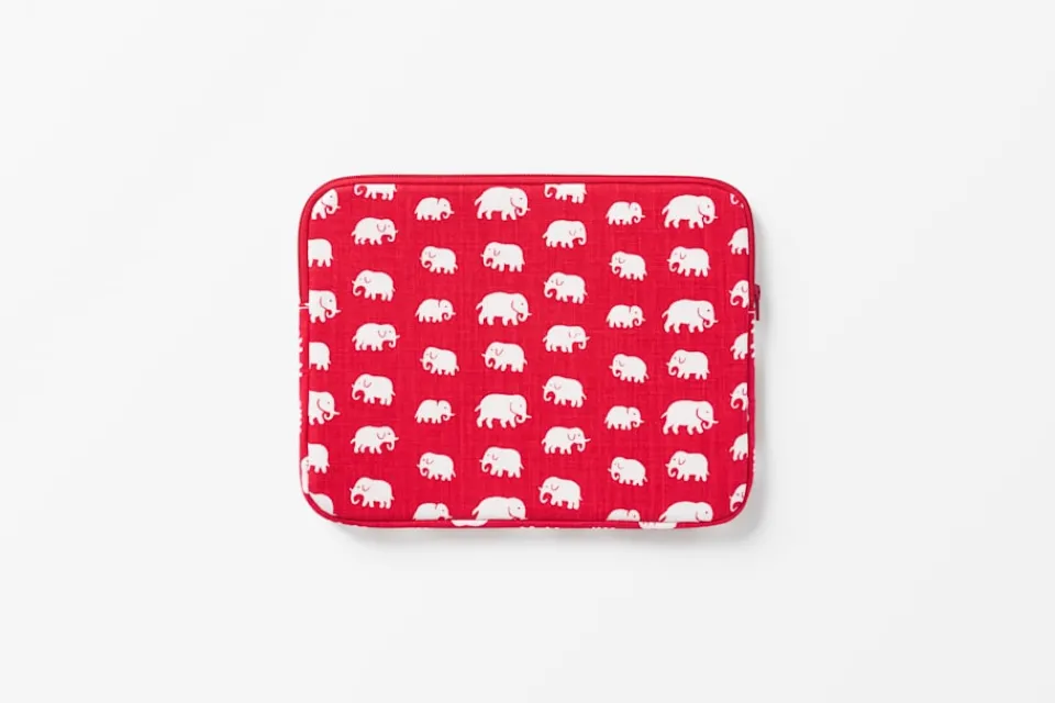 Väskor*Estrid Ericson/Svenskt Tenn Datorfodral Elefant Röd