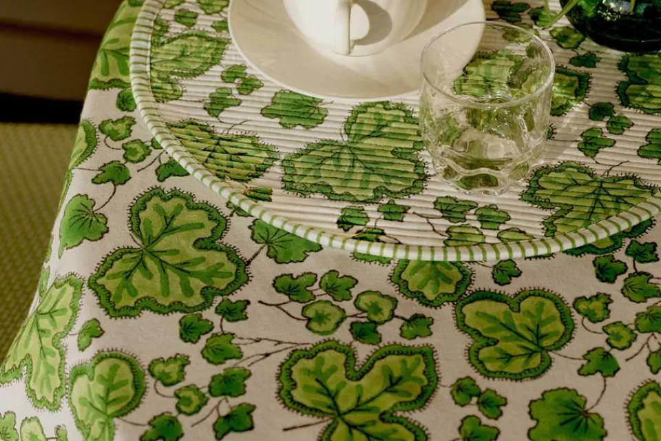 Kök & Dukningstextil|Dukar & Löpare*Table Love Duk Blocktryck The Figue Leaf