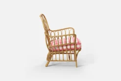 Dynor*Josef Frank Dyna Fåtölj 311 Gripsholmsruta, Rosa