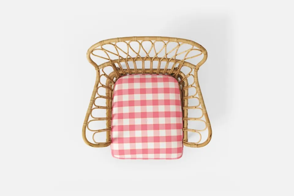 Dynor*Josef Frank Dyna Fåtölj 311 Gripsholmsruta, Rosa