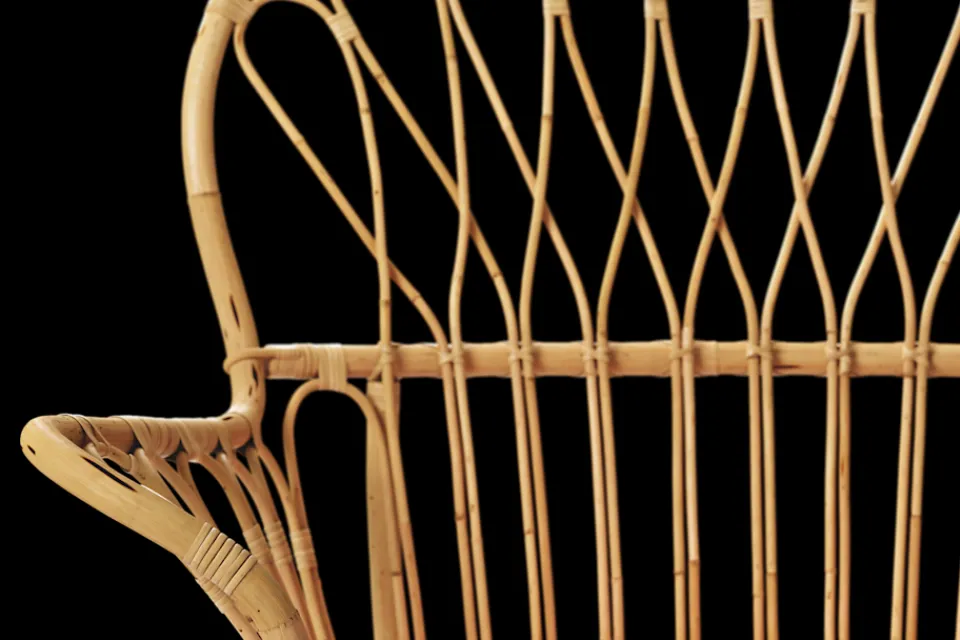 Dynor*Josef Frank Dyna Fåtölj 311 Gripsholmsruta, Rosa