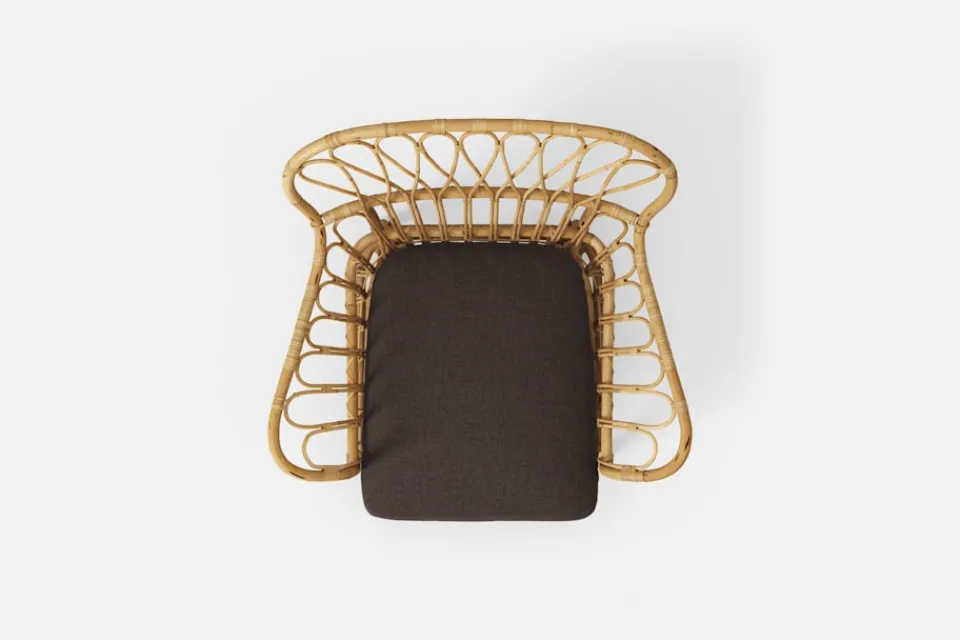 Dynor*Josef Frank Dyna Fåtölj 311 Möbellin, Mörkbrun