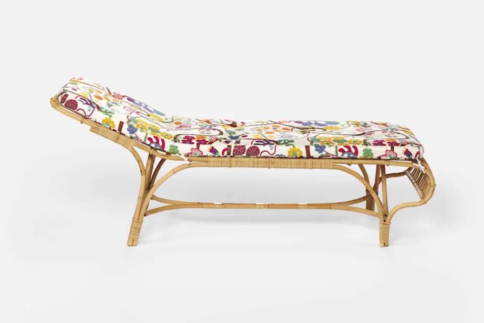 Dynor*Svenskt Tenn Dyna Liggstol P6 Baranquilla, Vit