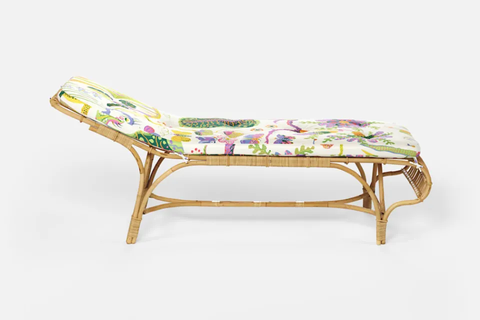 Dynor*Svenskt Tenn Dyna Liggstol P6 Hawai, Vit