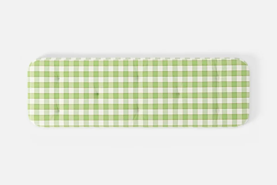 Dynor*Svenskt Tenn Dyna Liggstol P6 Gripsholmsruta, Grön