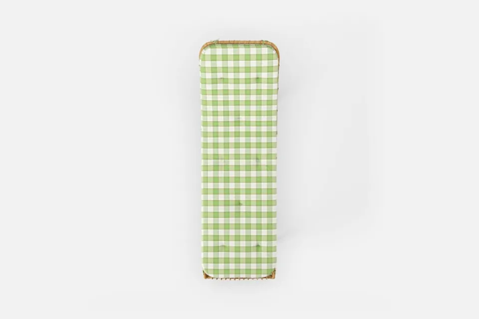 Dynor*Svenskt Tenn Dyna Liggstol P6 Gripsholmsruta, Grön