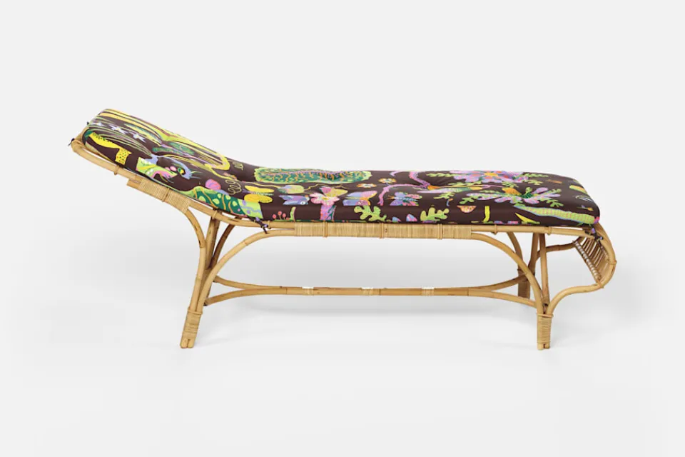 Dynor*Svenskt Tenn Dyna Liggstol P6 Hawai, Brun