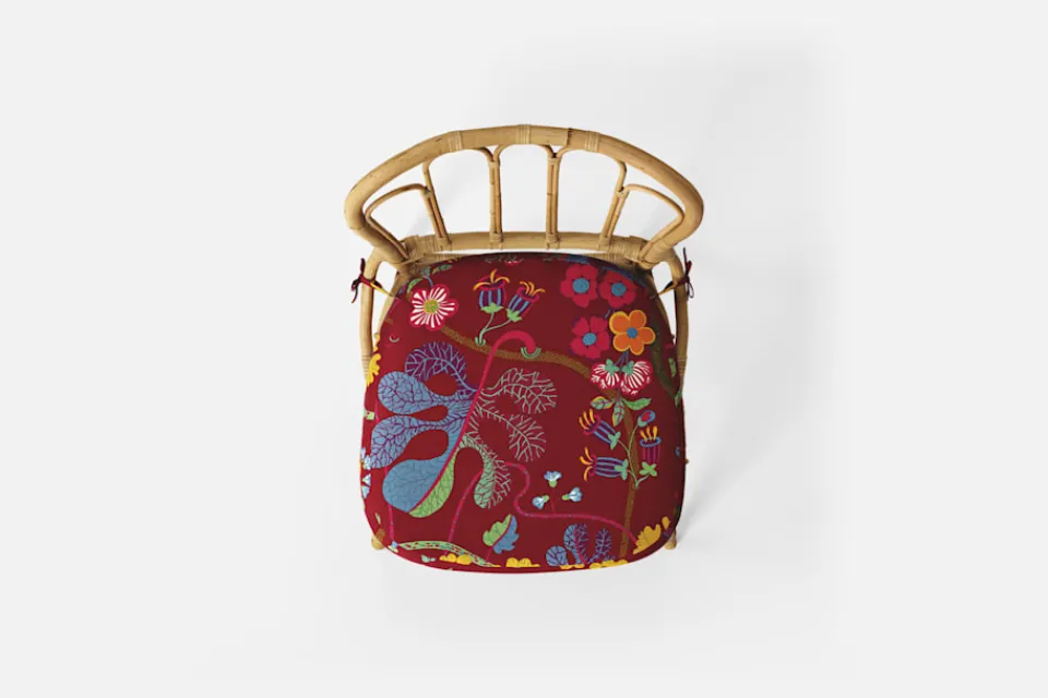 Dynor*Svenskt Tenn Dyna Stol 1184 Baranquilla, Vinröd