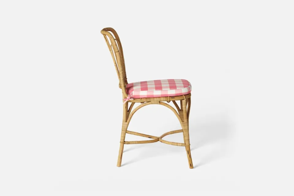 Dynor*Svenskt Tenn Dyna Stol 1184 Gripsholmsruta, Rosa