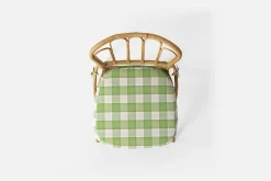 Dynor*Svenskt Tenn Dyna Stol 1184 Gripsholmsruta, Grön