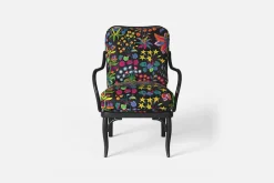 Dynor*Josef Frank/Svenskt Tenn Dynor Karmstol P4 Under Ekvatorn, Svart