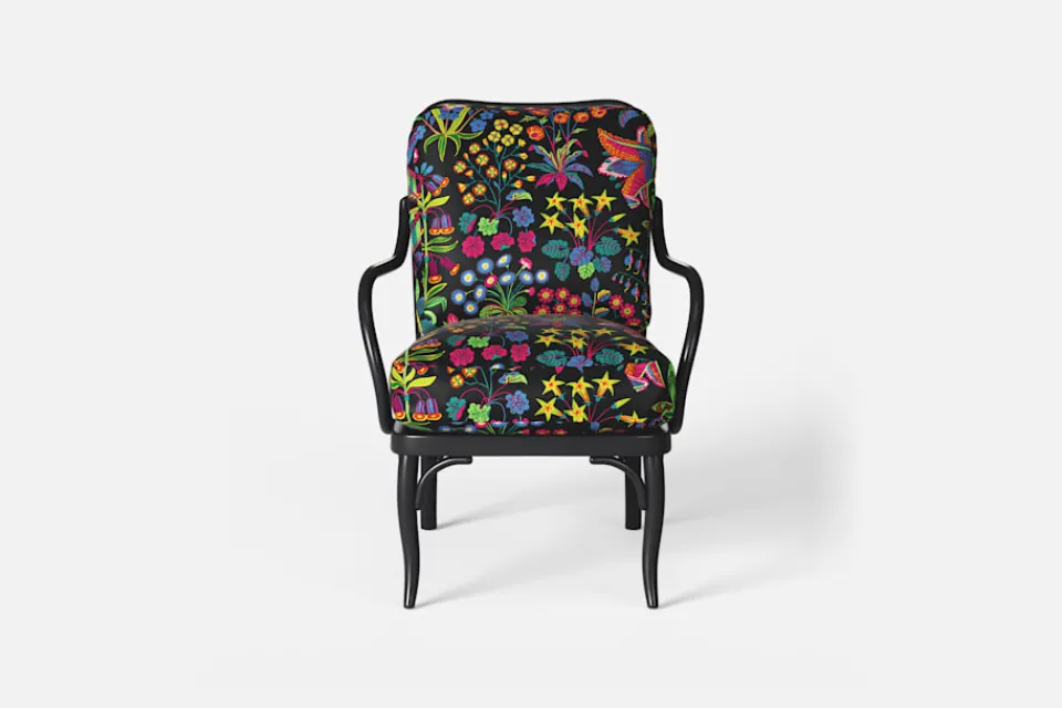 Dynor*Josef Frank/Svenskt Tenn Dynor Karmstol P4 Under Ekvatorn, Svart