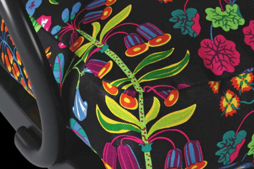 Dynor*Josef Frank/Svenskt Tenn Dynor Karmstol P4 Under Ekvatorn, Svart