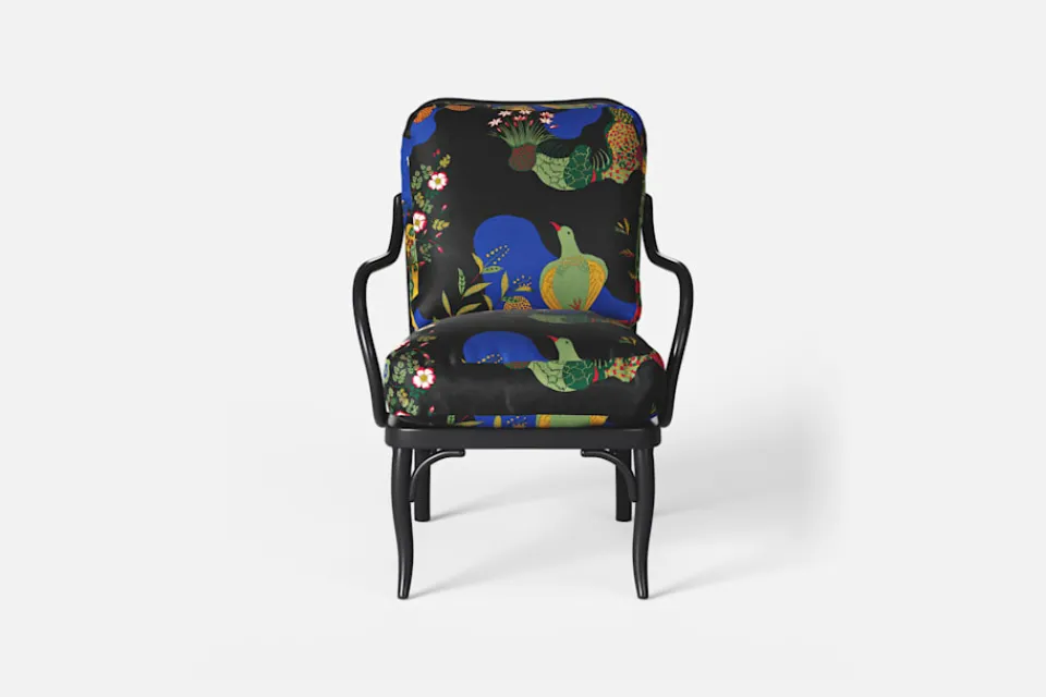 Dynor*Josef Frank/Svenskt Tenn Dynor Karmstol P4 Anakreon, Svart