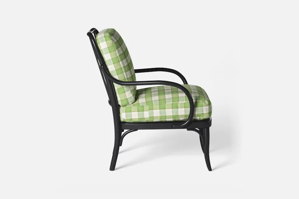 Dynor*Josef Frank/Svenskt Tenn Dynor Karmstol P4 Gripsholmsruta, Grön