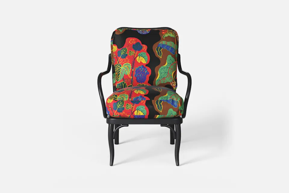 Dynor*Josef Frank/Svenskt Tenn Dynor Karmstol P4 Poisons, Svart