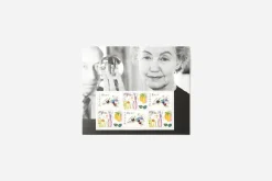 Block & Gåvokort*Tom Hedqvist Frimärken Souvenirark Svenskt Tenn