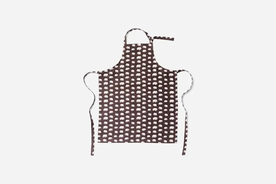 Kök & Dukningstextil*Estrid Ericson/Svenskt Tenn Förkläde Elefant Brun