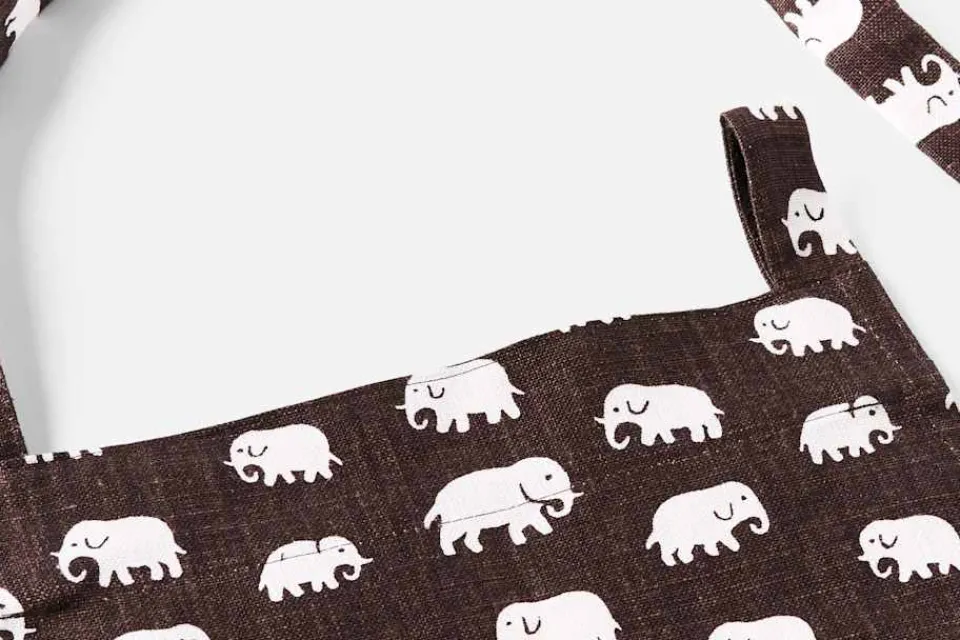 Kök & Dukningstextil*Estrid Ericson/Svenskt Tenn Förkläde Elefant Brun