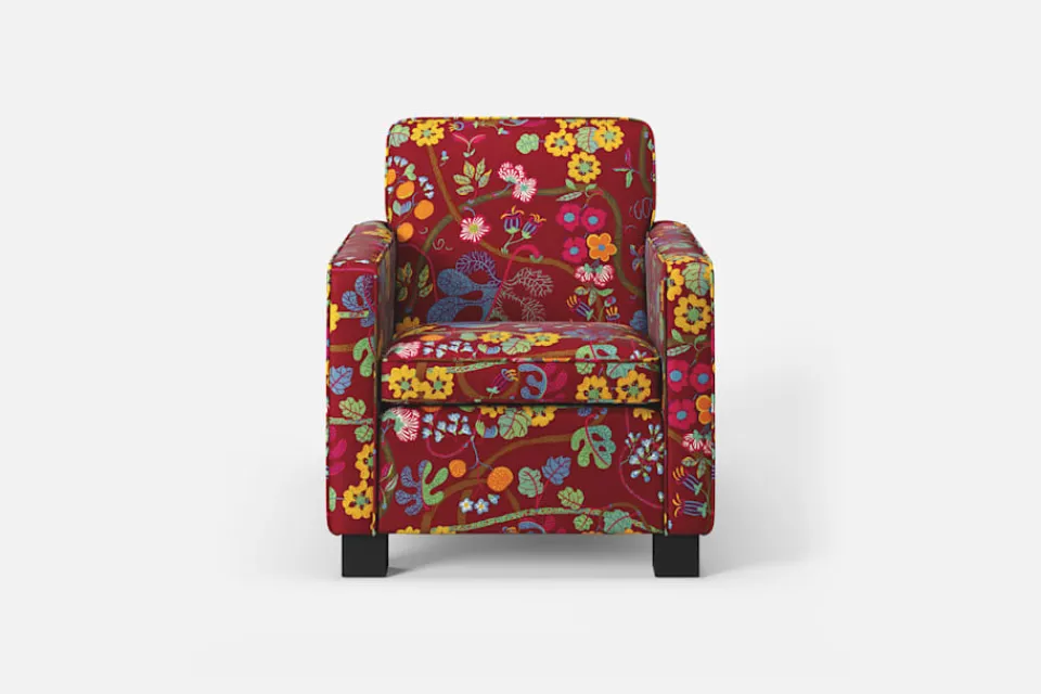 Fåtöljer*Björn Trägårdh Fåtölj 219 Baranquilla, Vinröd