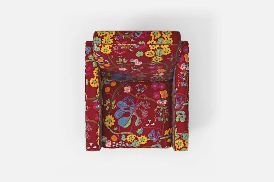 Fåtöljer*Björn Trägårdh Fåtölj 219 Baranquilla, Vinröd