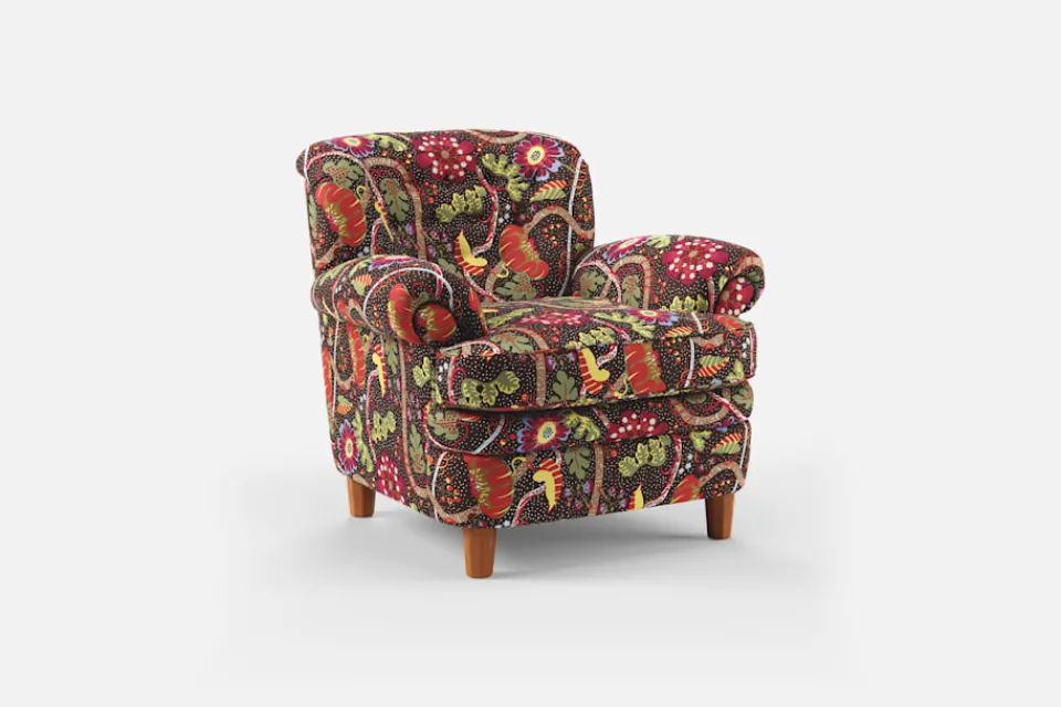 Fåtöljer*Josef Frank Fåtölj 568 Mirakel, Mörkbrun