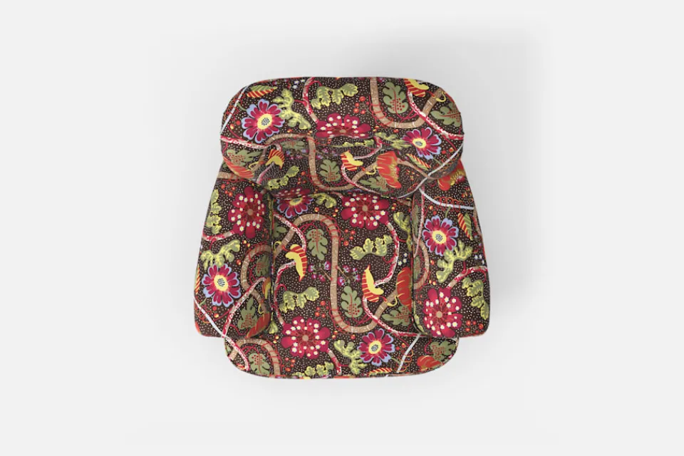 Fåtöljer*Josef Frank Fåtölj 568 Mirakel, Mörkbrun