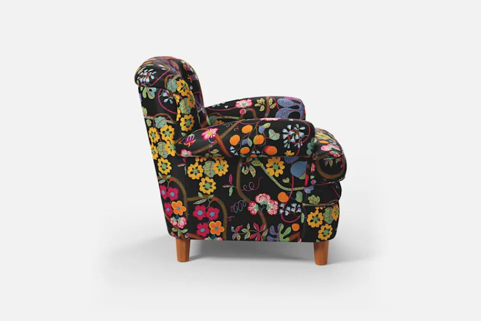 Fåtöljer*Josef Frank Fåtölj 568 Baranquilla, Svart