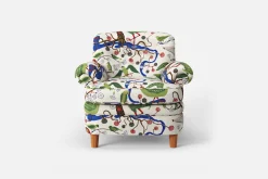 Fåtöljer*Josef Frank Fåtölj 568 Gröna Fåglar, Multi