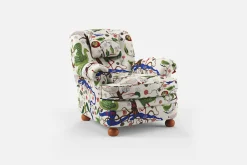 Fåtöljer*Josef Frank Fåtölj 336 Gröna Fåglar, Multi