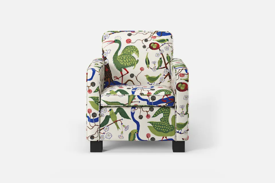 Fåtöljer*Björn Trägårdh Fåtölj 219 Gröna Fåglar, Multi