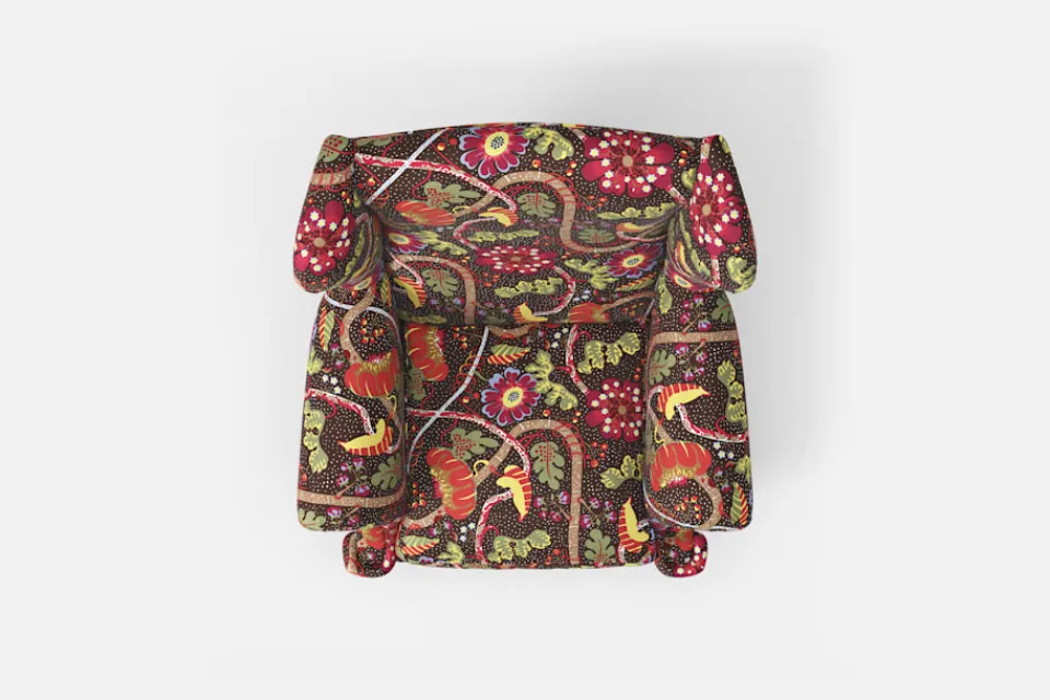 Fåtöljer*Ragnar Helsén Fåtölj 3543 Oxford Mirakel, Mörkbrun