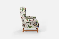 Fåtöljer*Ragnar Helsén Fåtölj 3543 Oxford Gröna Fåglar, Multi