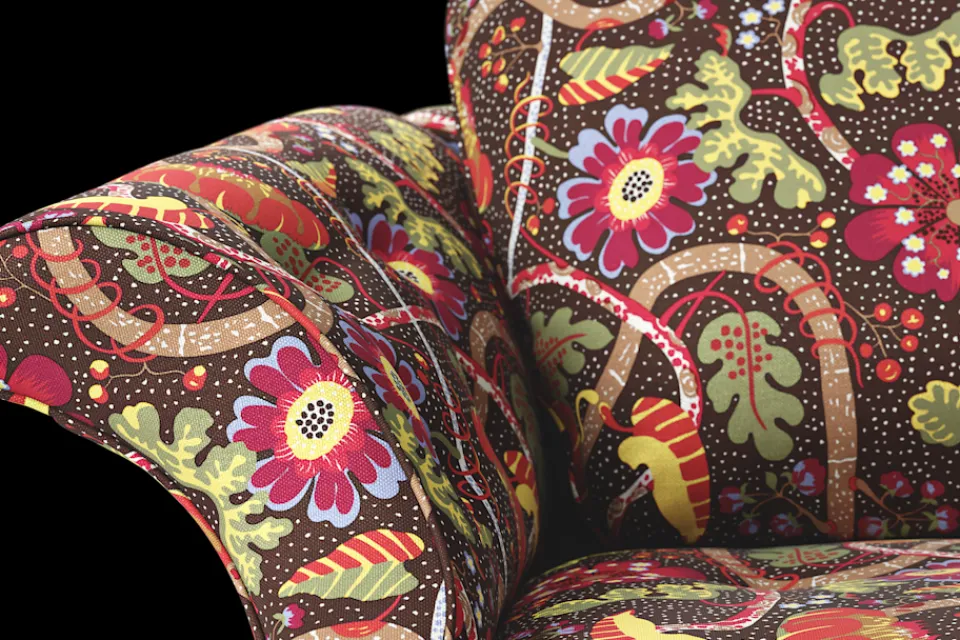 Fåtöljer*Josef Frank Fåtölj Liljevalchs Mirakel, Mörkbrun